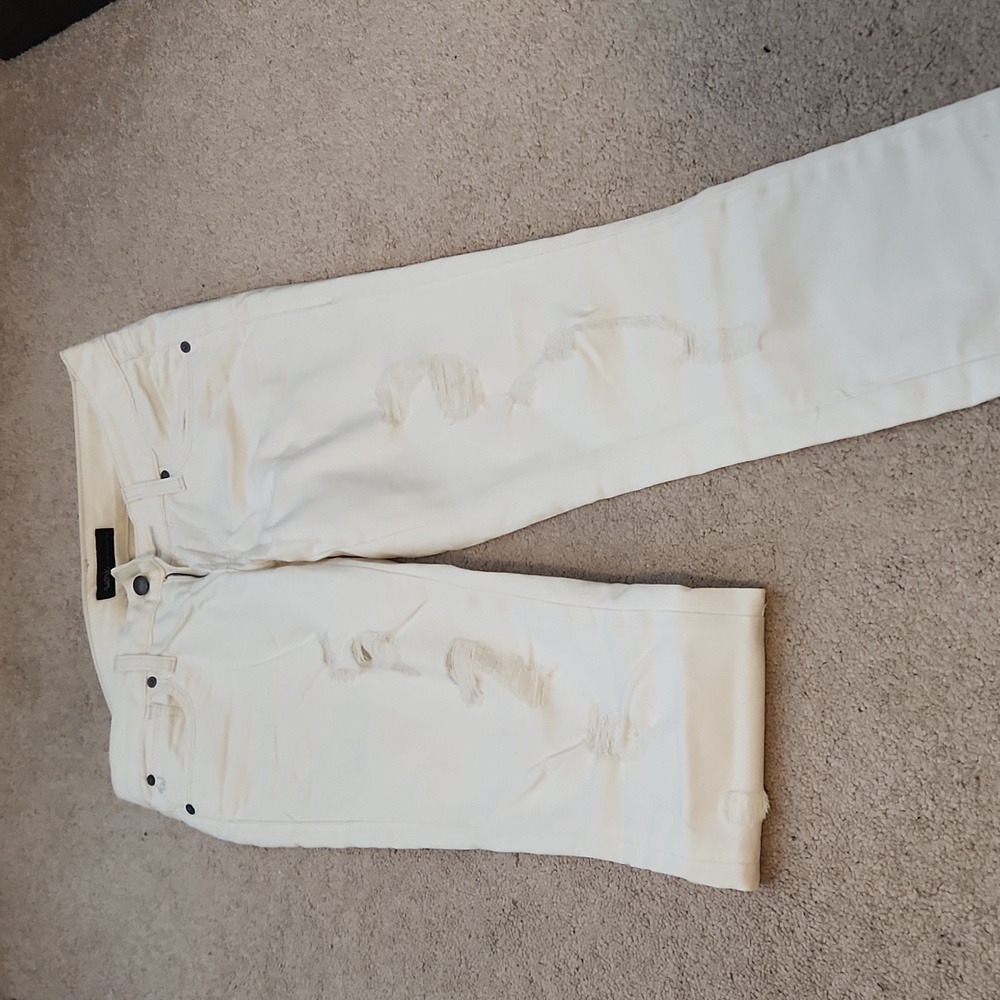 White cotton jeans size 27